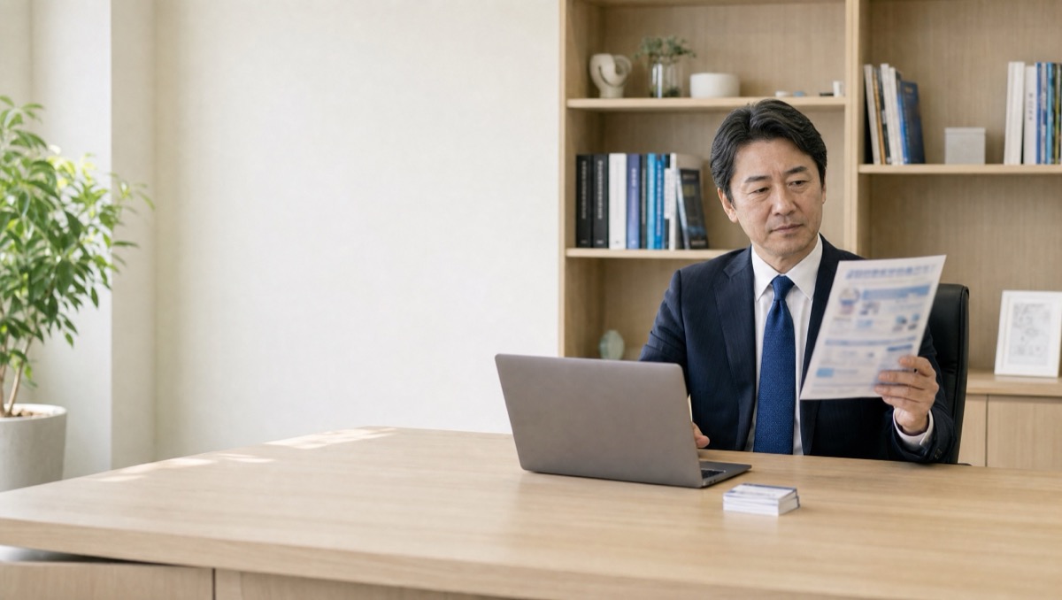 複数の採用チャネルの資料を並べて検討する採用担当者のイメージ