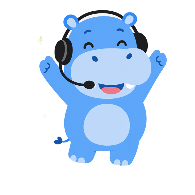 応援するヒポくん